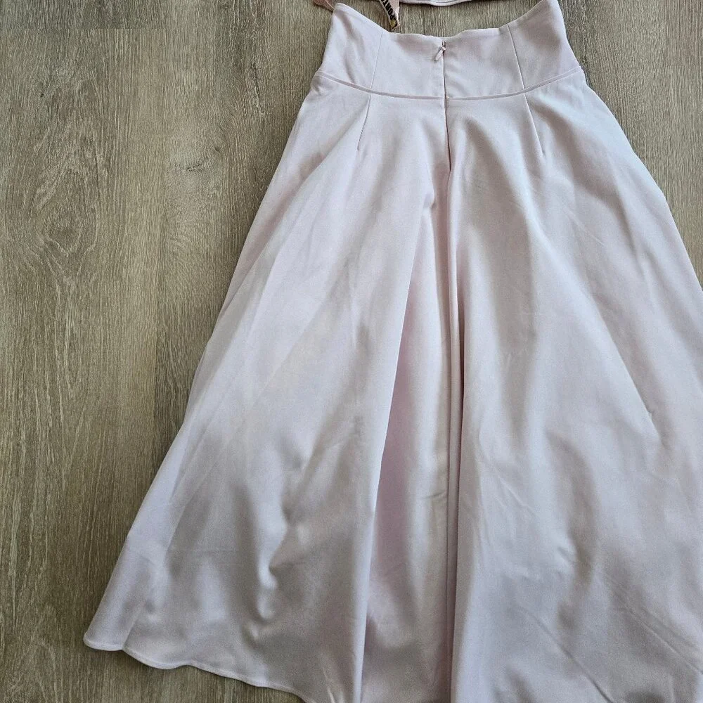 House of CB Pabla Bralette Top & Rita Midi Skirt Set Pink Small New With Tags - Picture 12 of 16